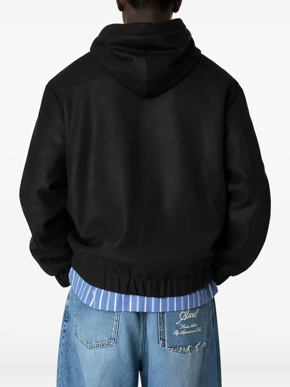 Axel Arigato Zip-up Hooded Jacket In Black