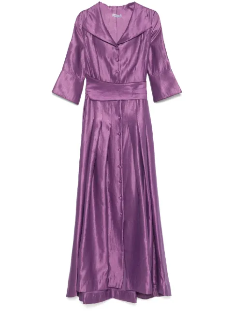 Baruni vestido largo con efecto metalizado