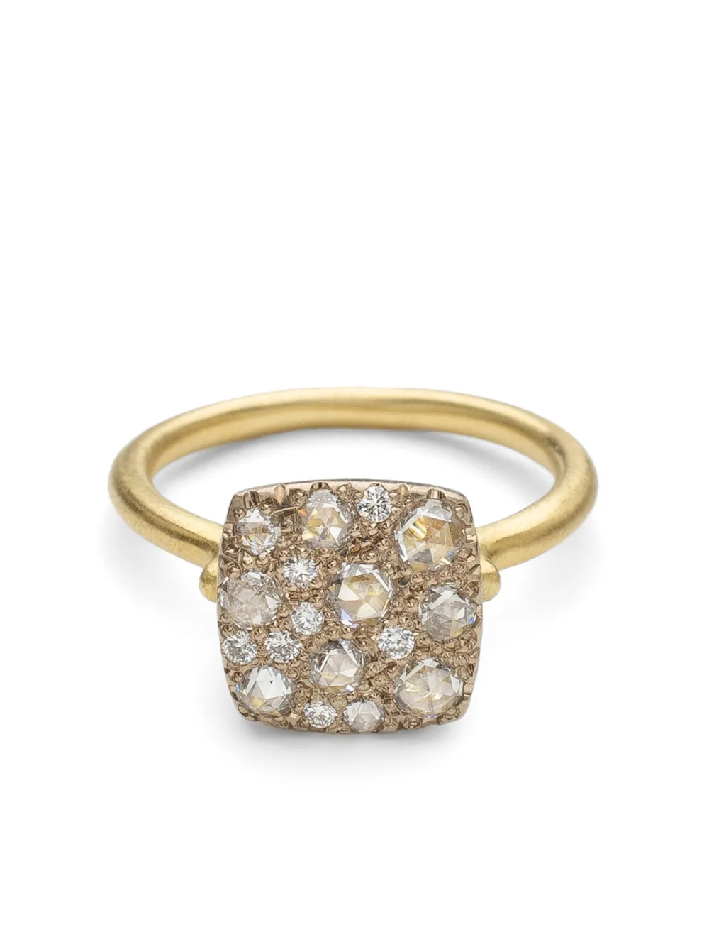 18kt yellow gold Starlight diamond ring