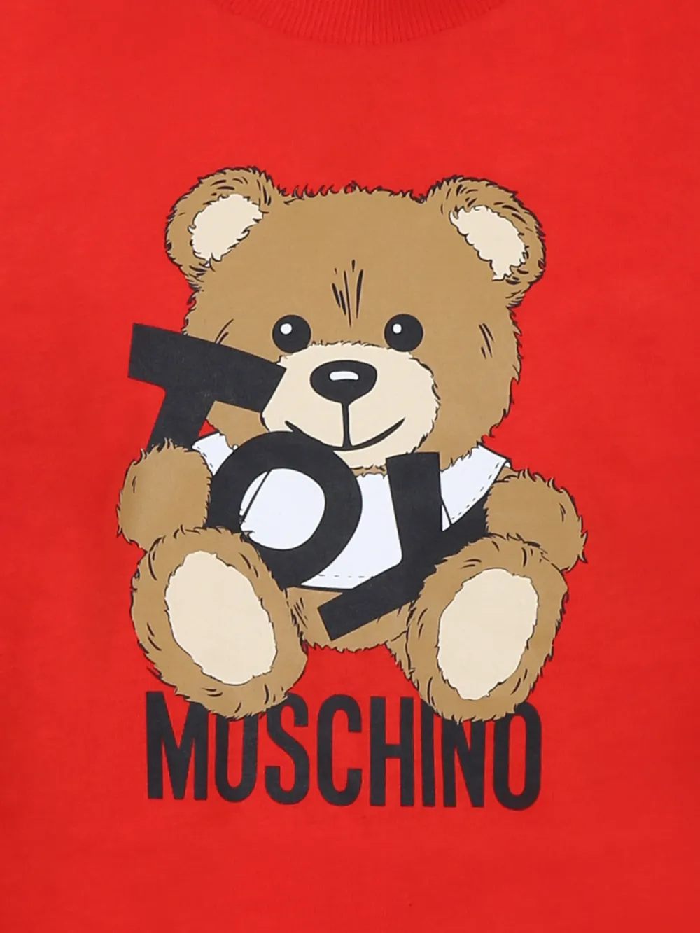 Moschino Kids T-shirt met teddybeerprint Rood