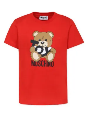 T-shirt Moschino Garçon – Ours En Peluche Multicolore – Taille 4 Ans – Coton