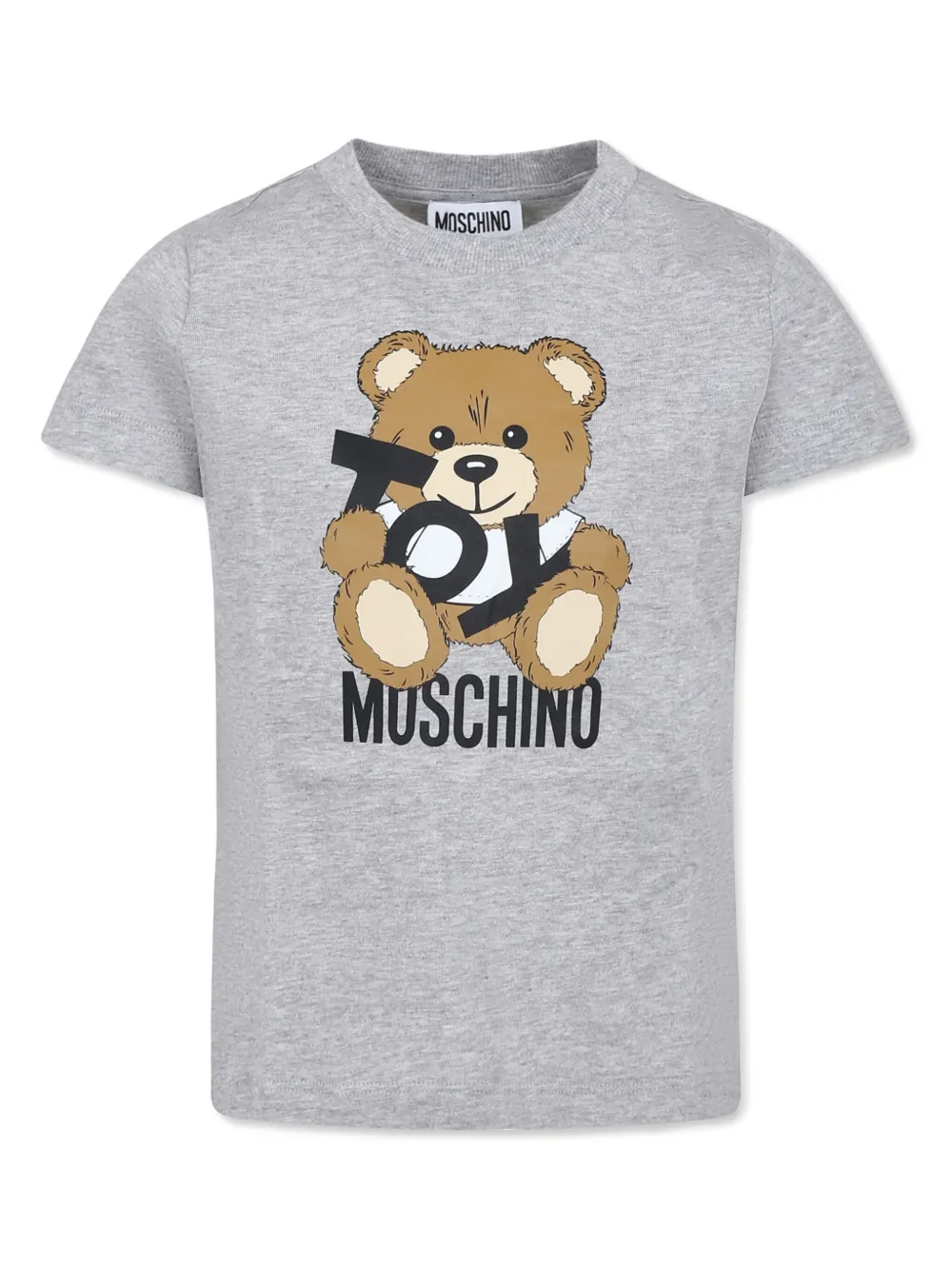 Moschino Kids T-shirt met teddybeerprint Grijs