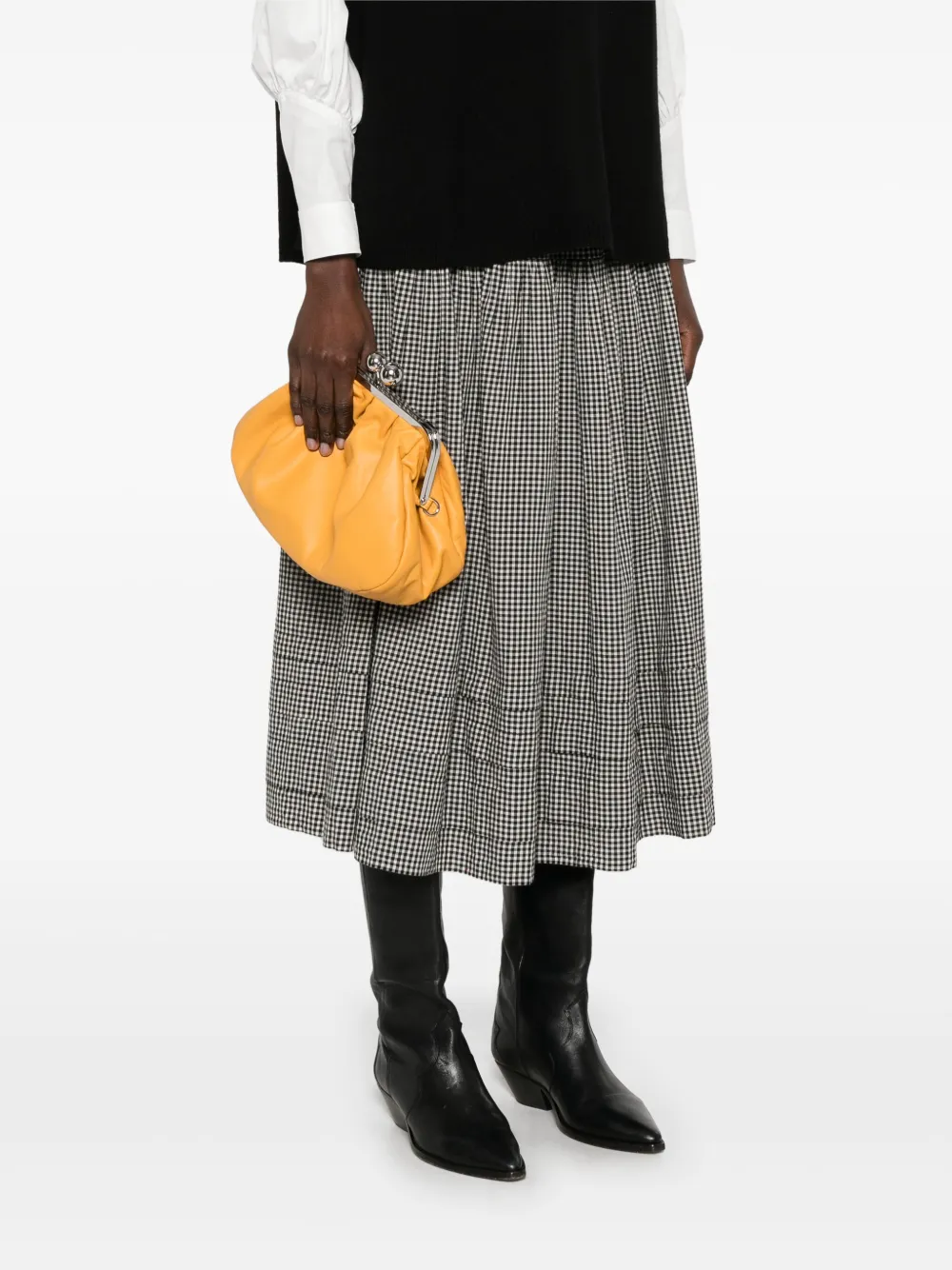 Weekend Max Mara Pasticcino medium clutch - Geel