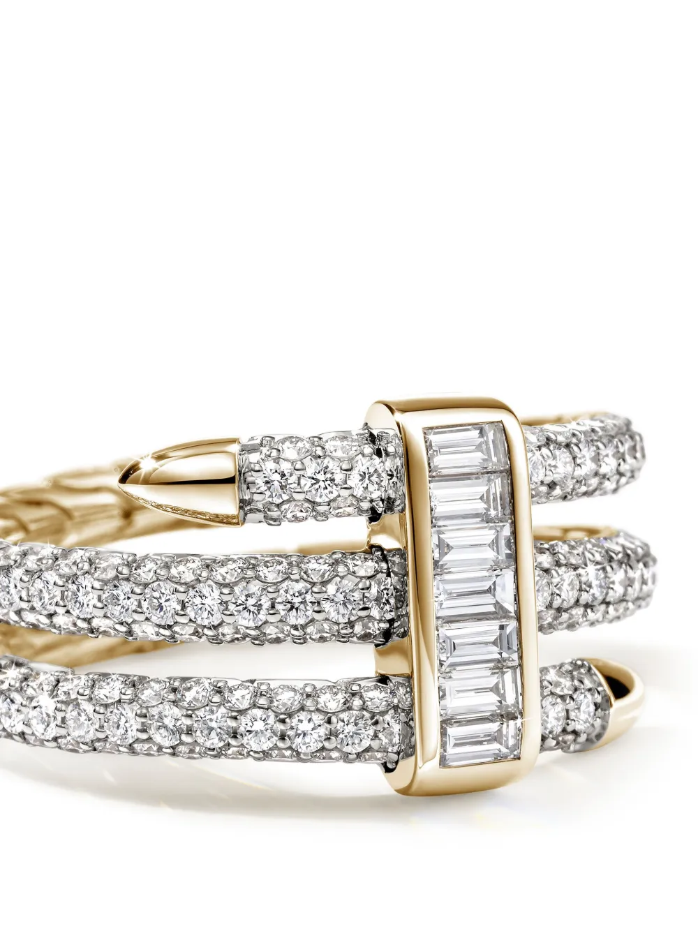 John Hardy bague Spear en or 18ct pavée de diamants | Image 2