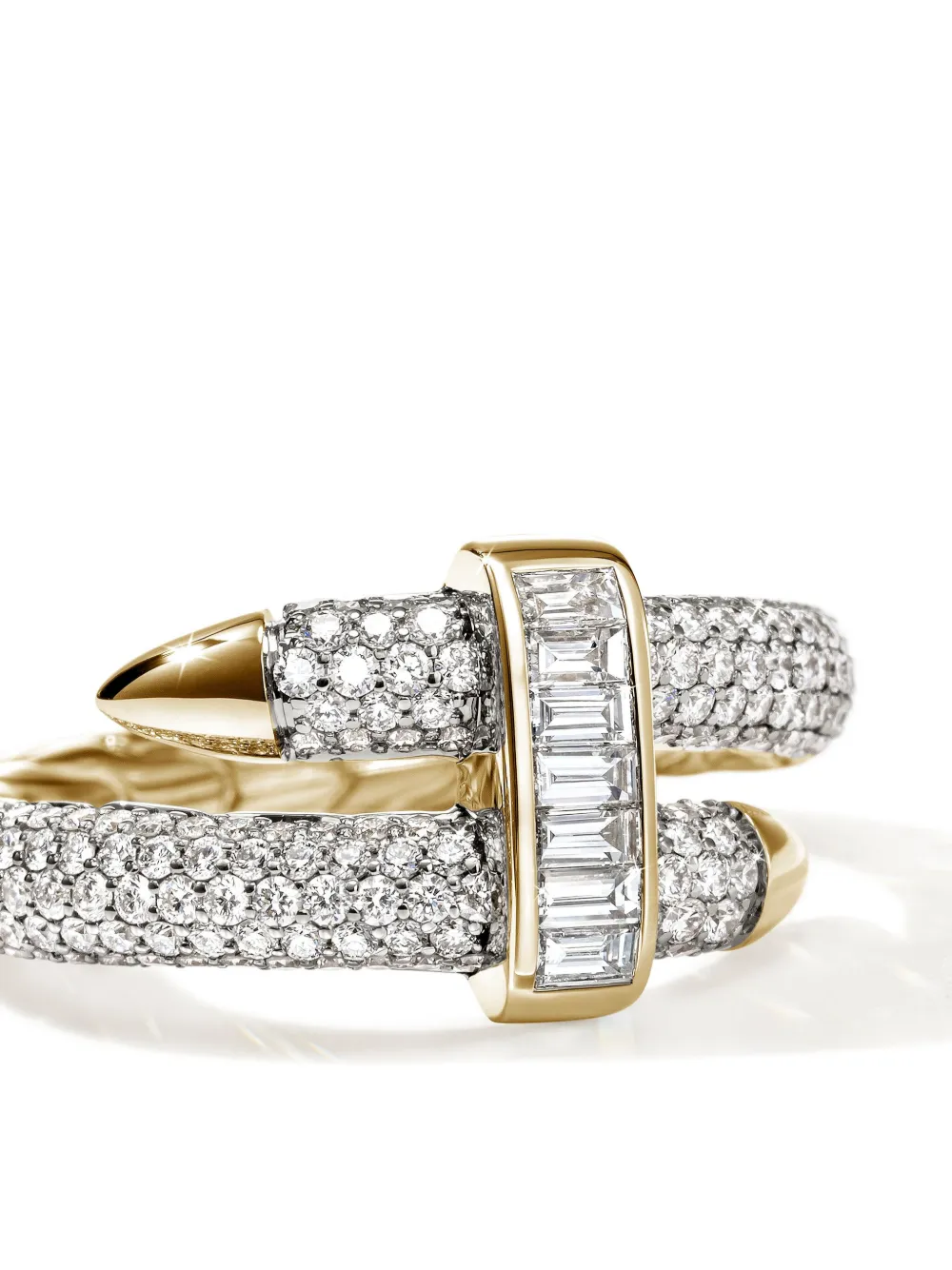 John Hardy 18kt yellow gold Spear diamond ring | Image 2