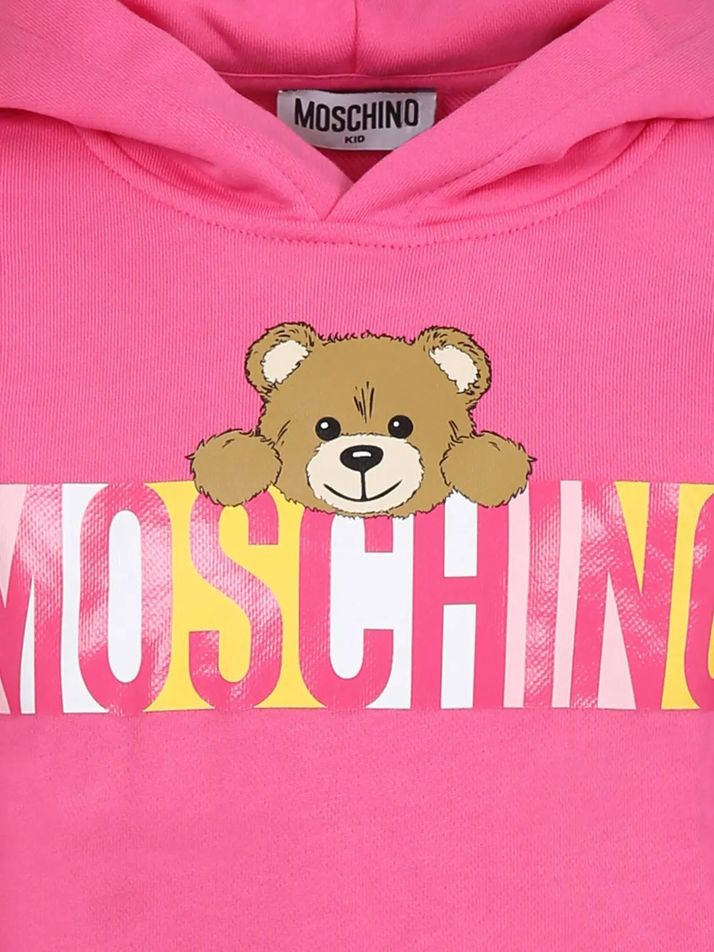 Moschino Kids Hoodie met logoprint Roze
