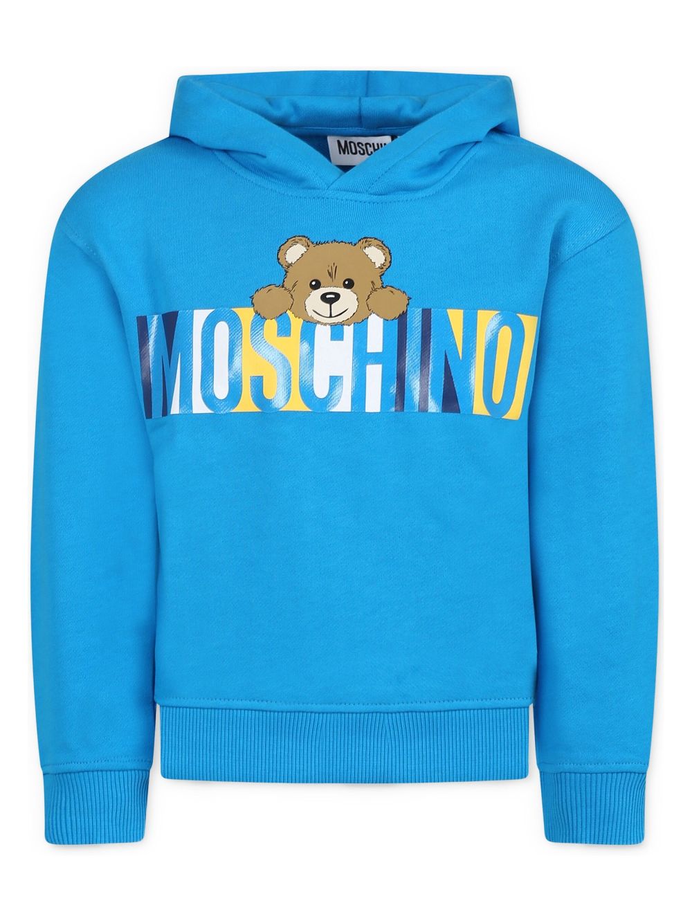 Moschino Kids Teddy Bear print hoodie - Blue