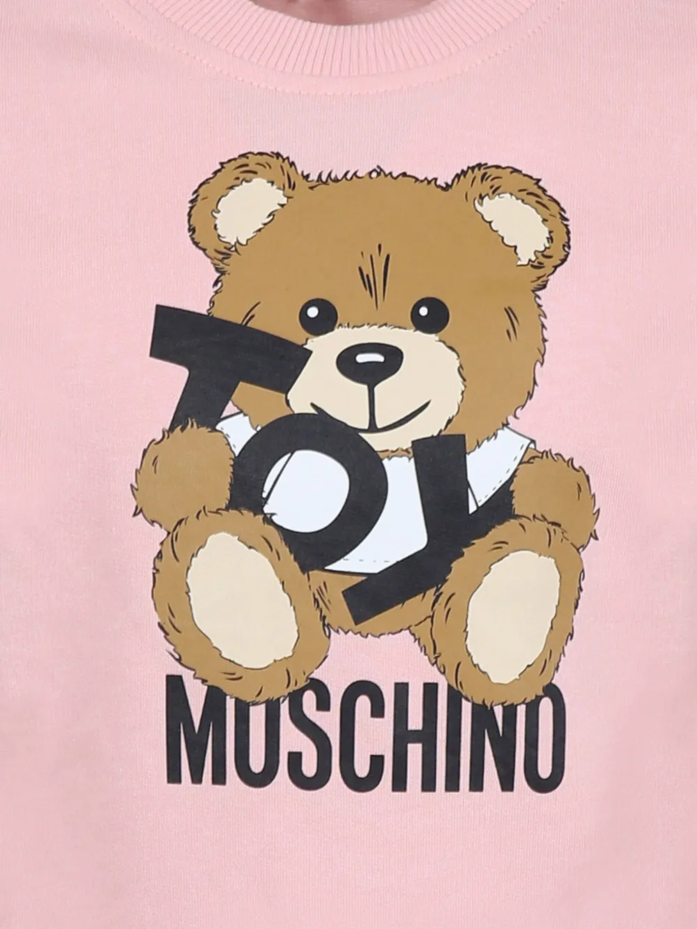 Moschino Kids Sweater met logoprint Roze