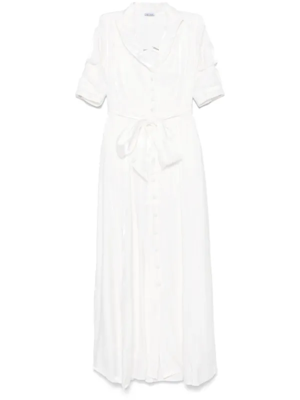 knee length dresses for ladies Amara Maxi Ivory – byHER main image 1