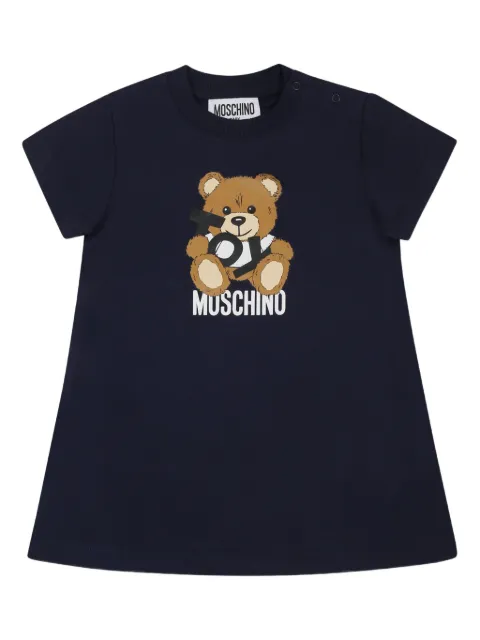Moschino Kids Teddy Bear-print mini dress