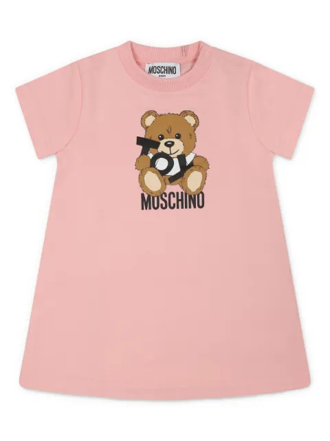 Moschino Kids Teddy Bear-print mini dress