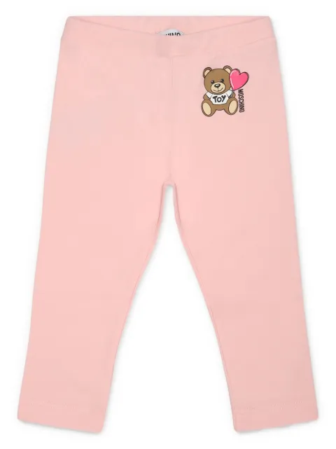 Moschino Kids logo-print trousers 