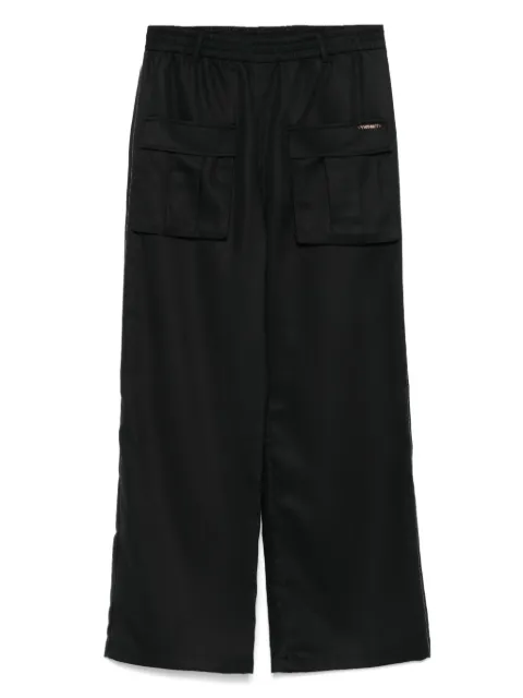 TWINSET Kids logo-lettering trousers