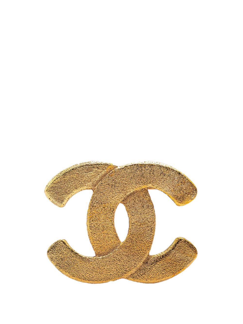 1980-1990 Gold Plated CC costume brooch