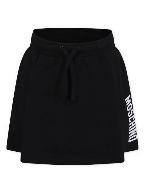 Moschino Kids logo-print skirt