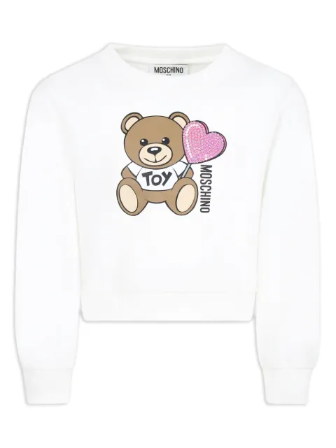 Moschino Kids sudadera con motivo Teddy Bear