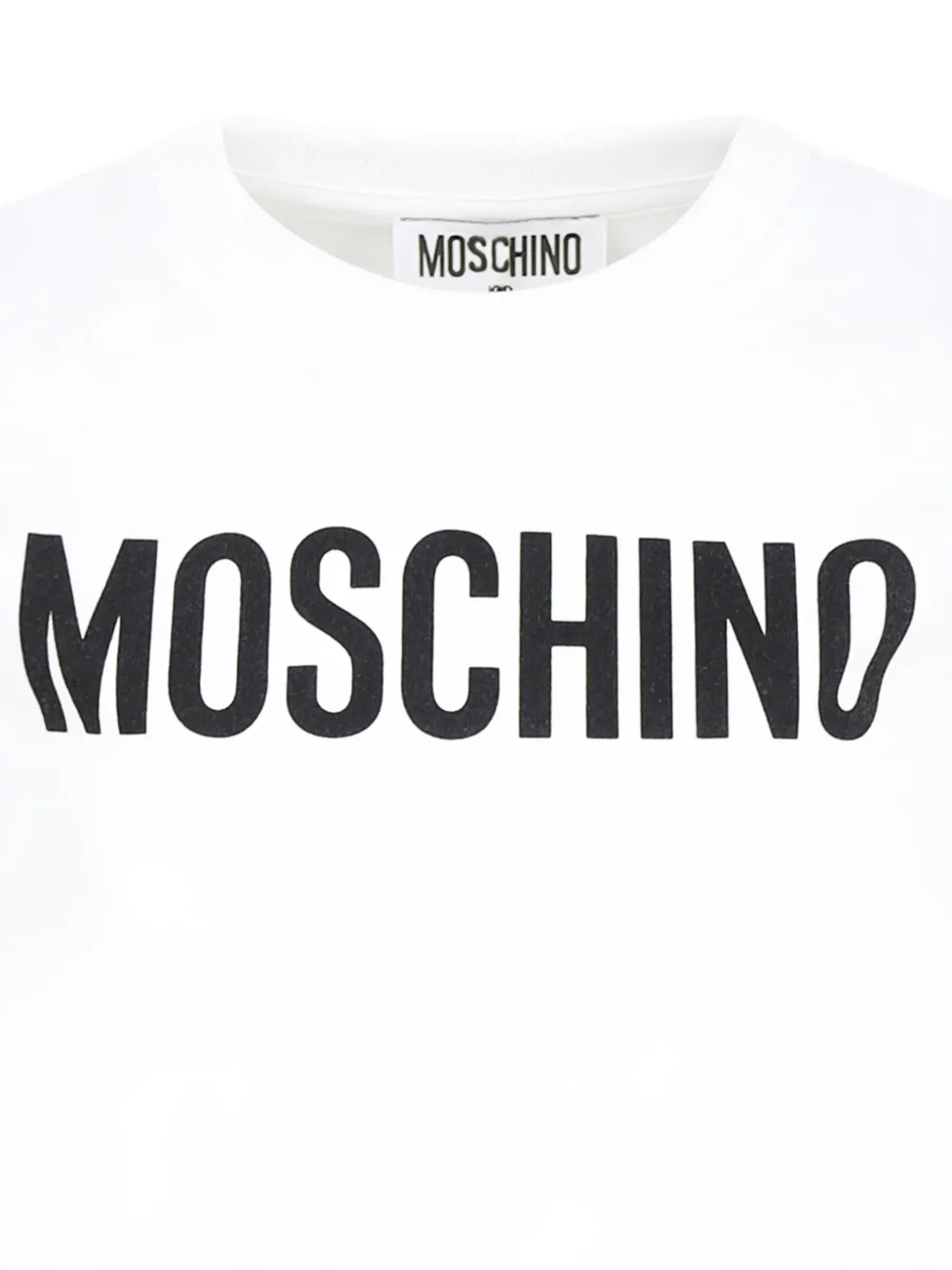 Moschino Kids T-shirt met logoprint Wit