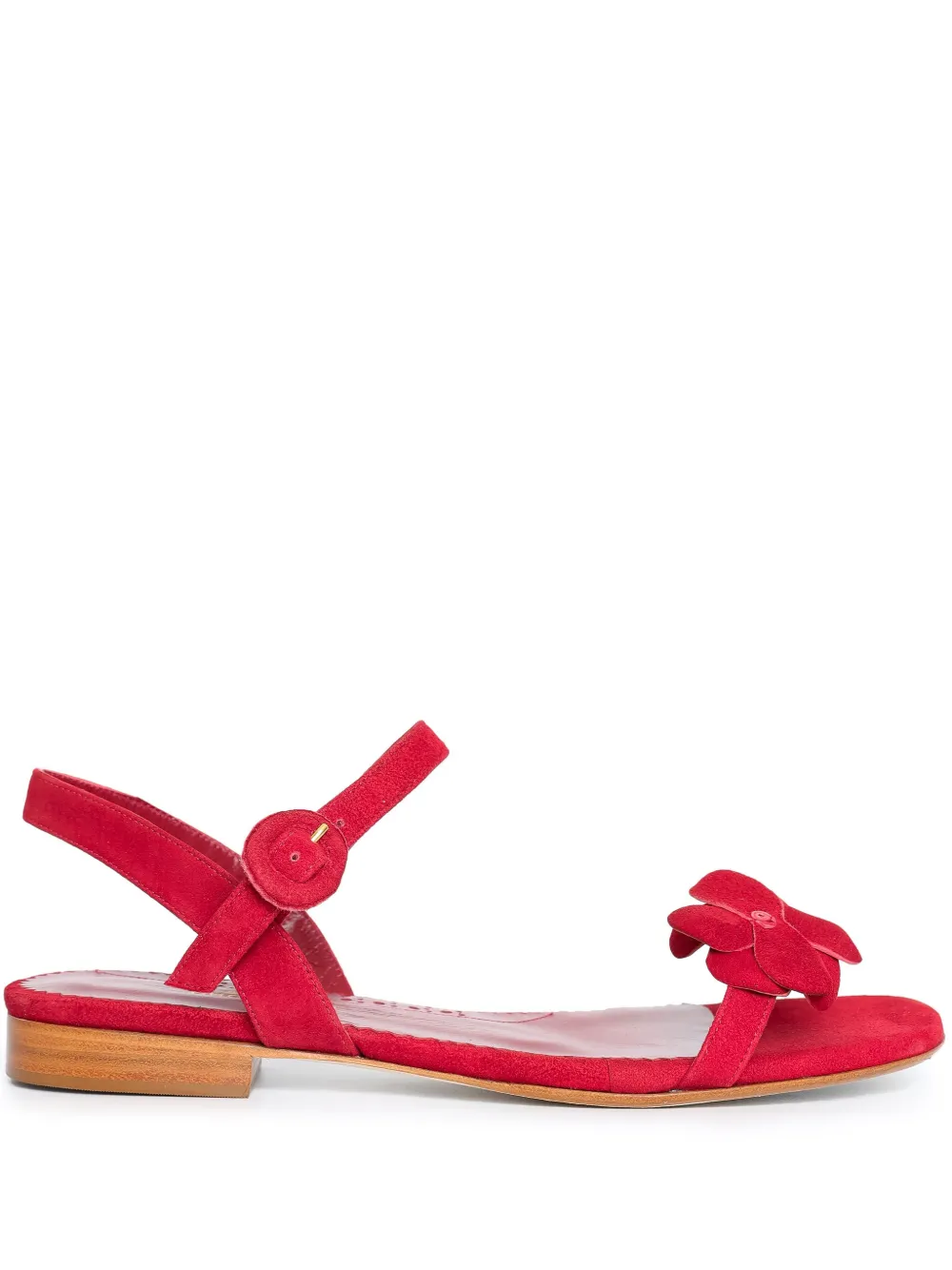 Sarah Chofakian Forest sandals Red