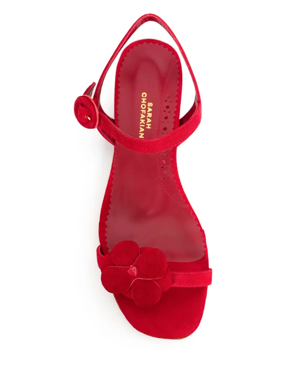 Sarah Chofakian Forest sandals Red