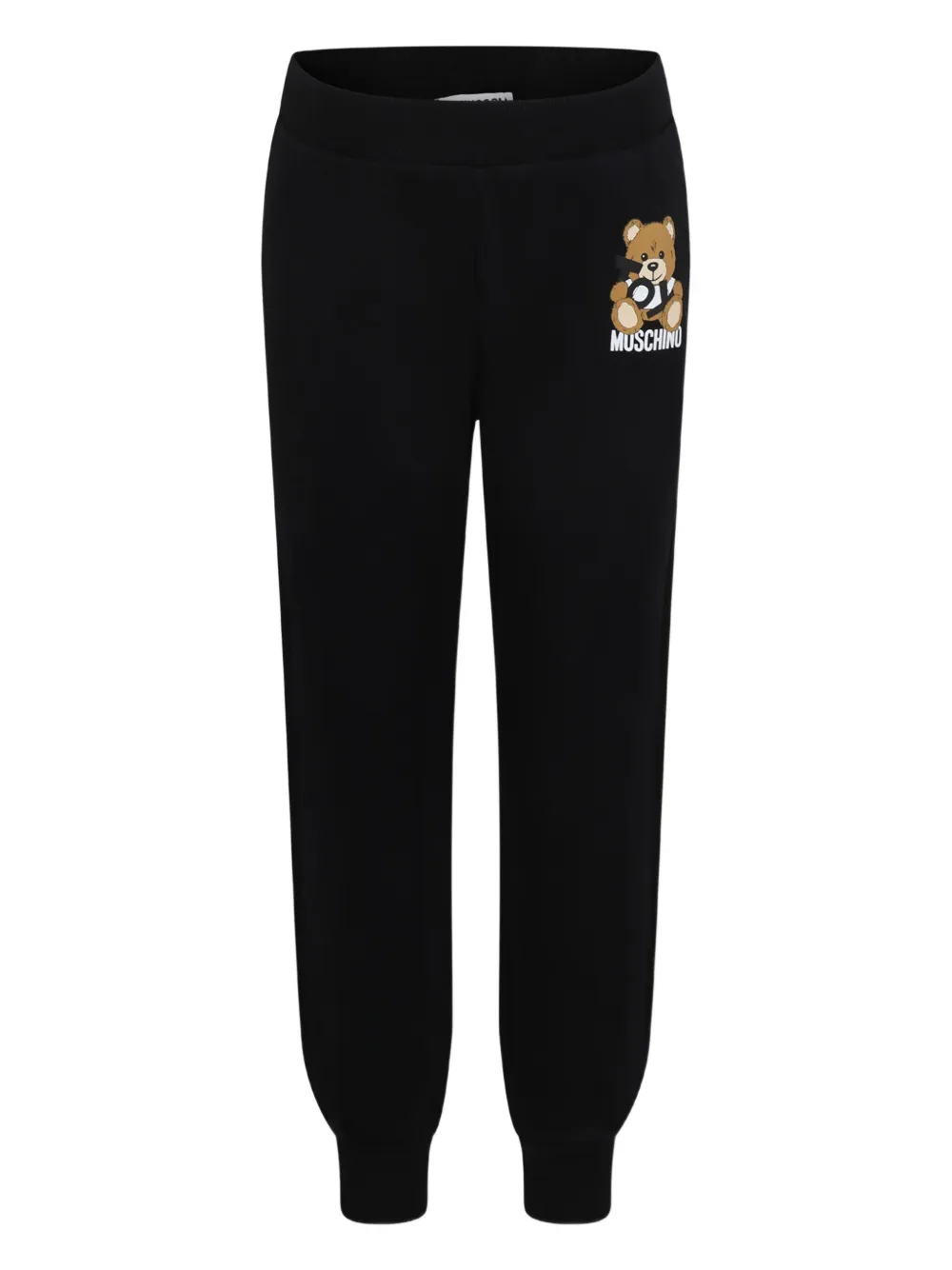 Moschino Kids Trainingsbroek met teddybeerprint Zwart