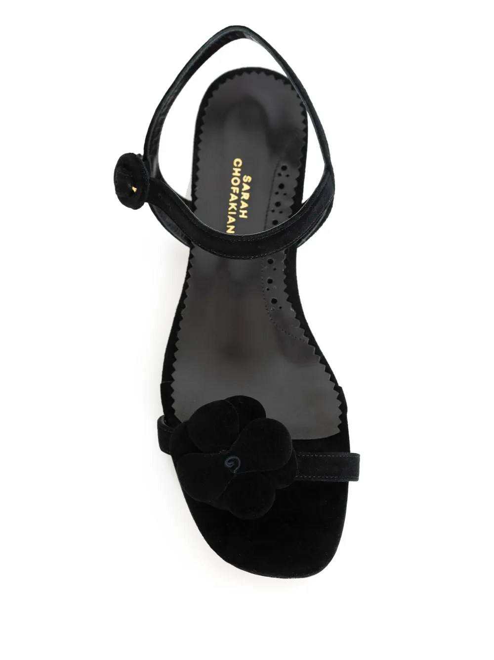 Sarah Chofakian Forest sandals Black