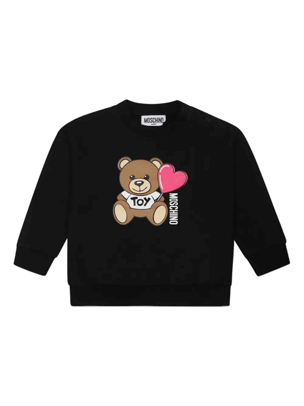 Moschino Kids Sweater met teddybeerprint Zwart