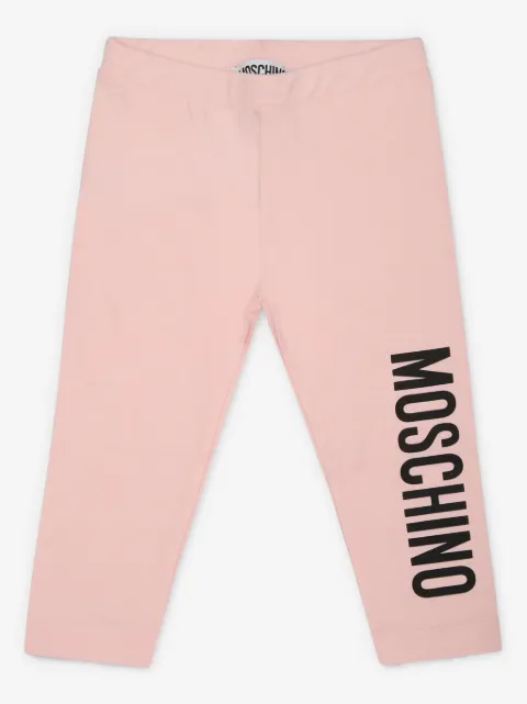 Moschino Kids logo-print trousers