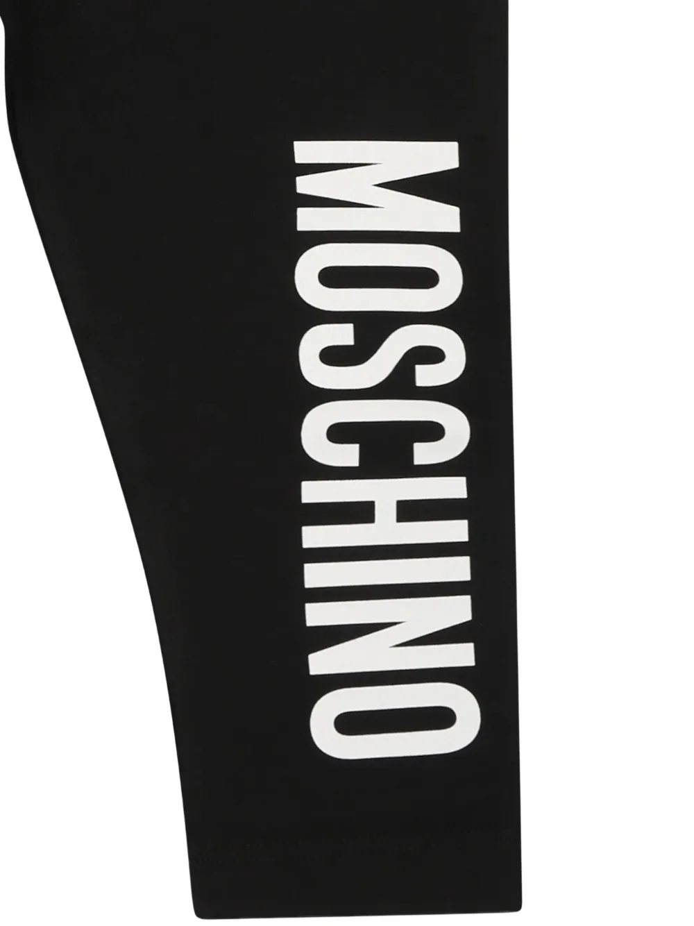 Moschino Kids Broek met logoprint Zwart
