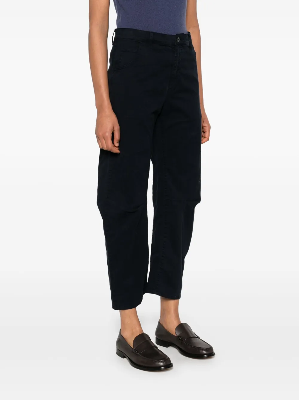 Shop Nili Lotan Emerson Trousers In Blue