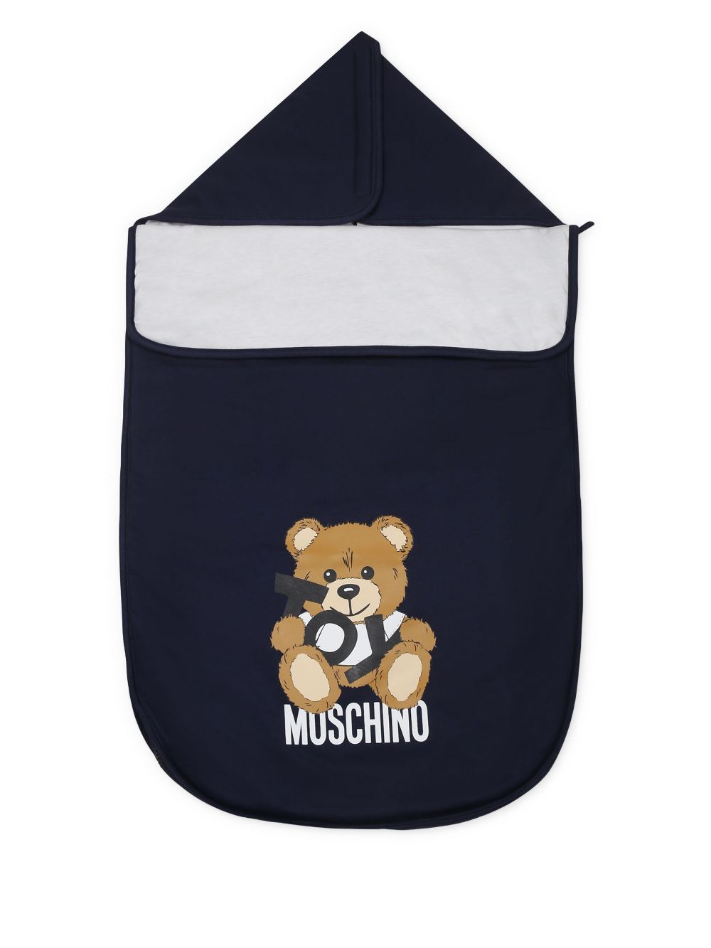 Moschino Kids logo-print nest - Blue