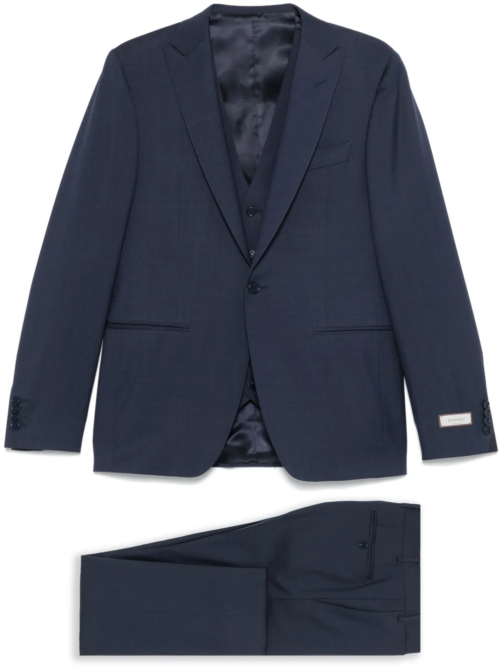 Canali single-breasted suit (three pieces) | Blue | Image 1