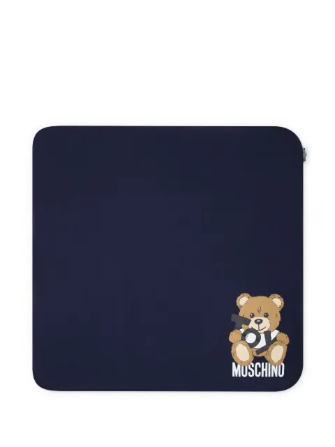 Moschino Kids logo-print blanket 