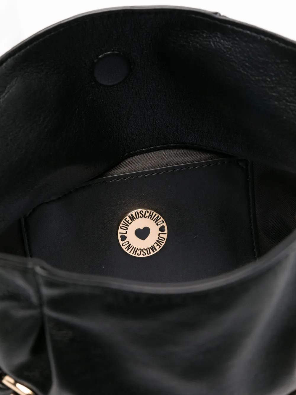 Love Moschino Shopper met logo Zwart