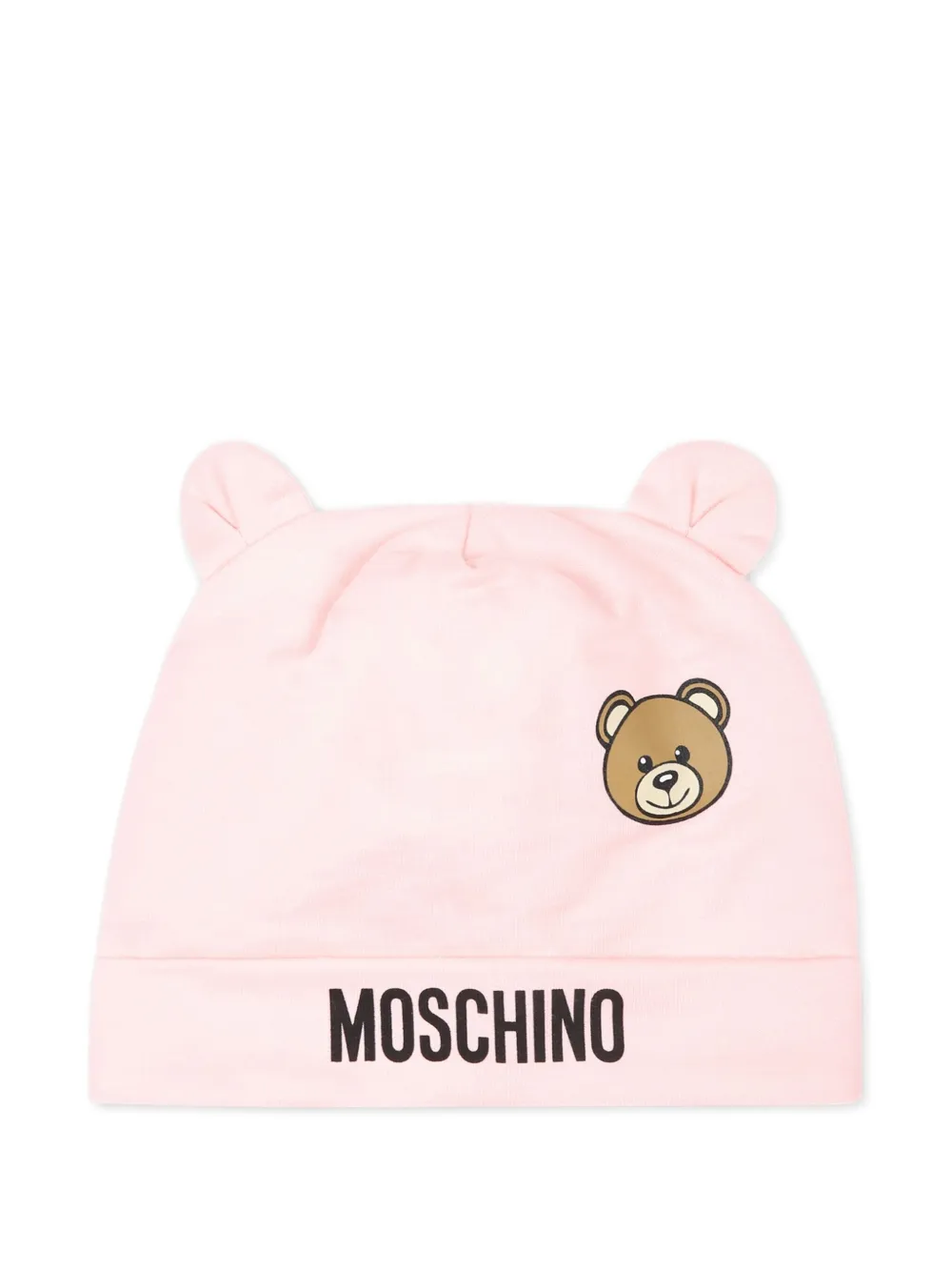 Moschino Kids Twee mutsen met Teddy Bear-print - Roze