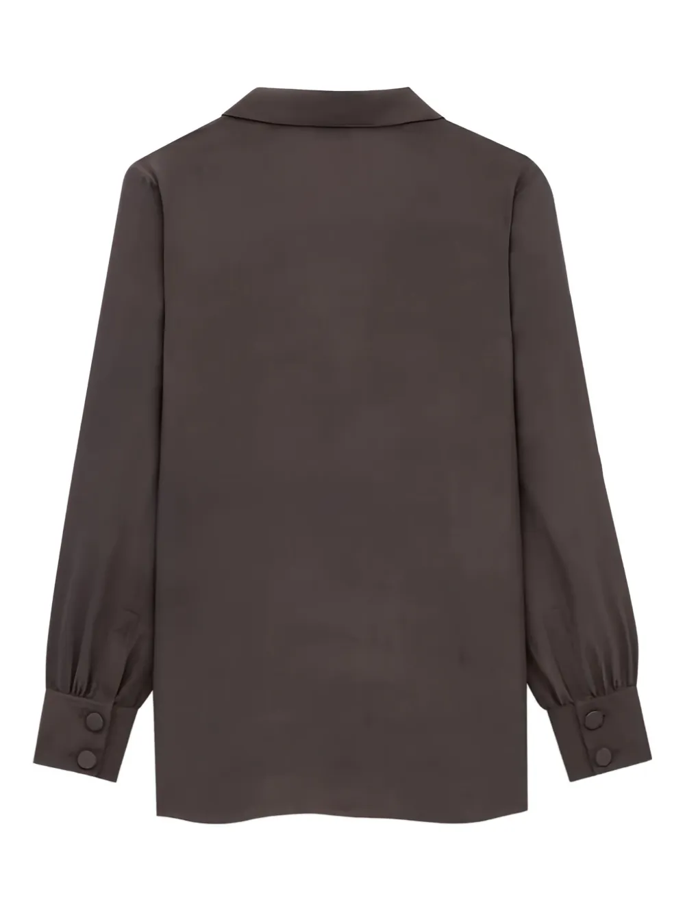 Saint Laurent silk crepe de chine shirt Bruin