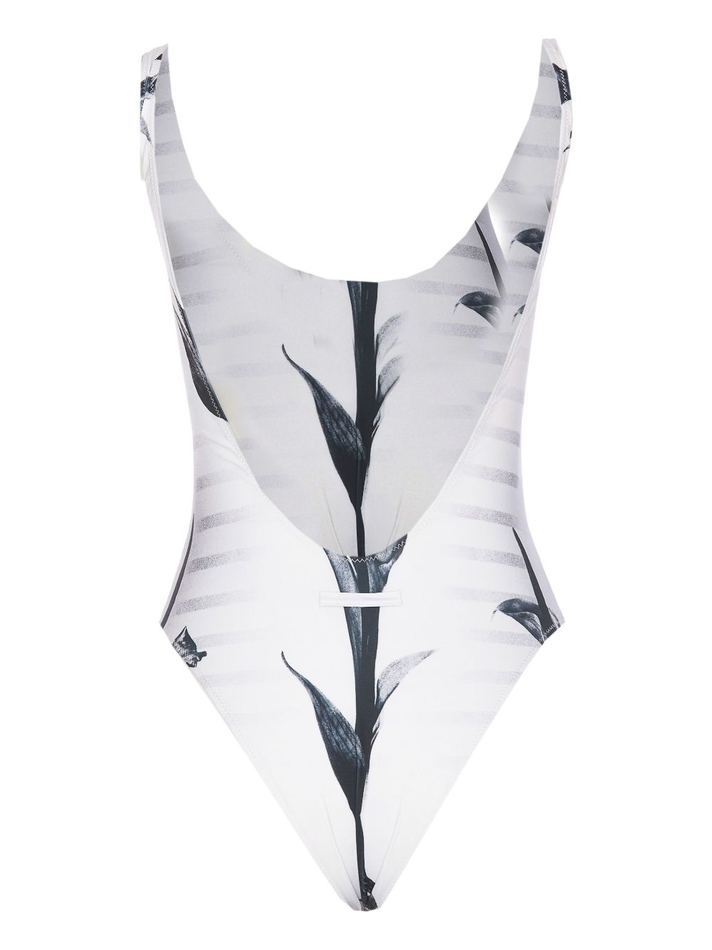 Jean Paul Gaultier graphic-print one-piece - White