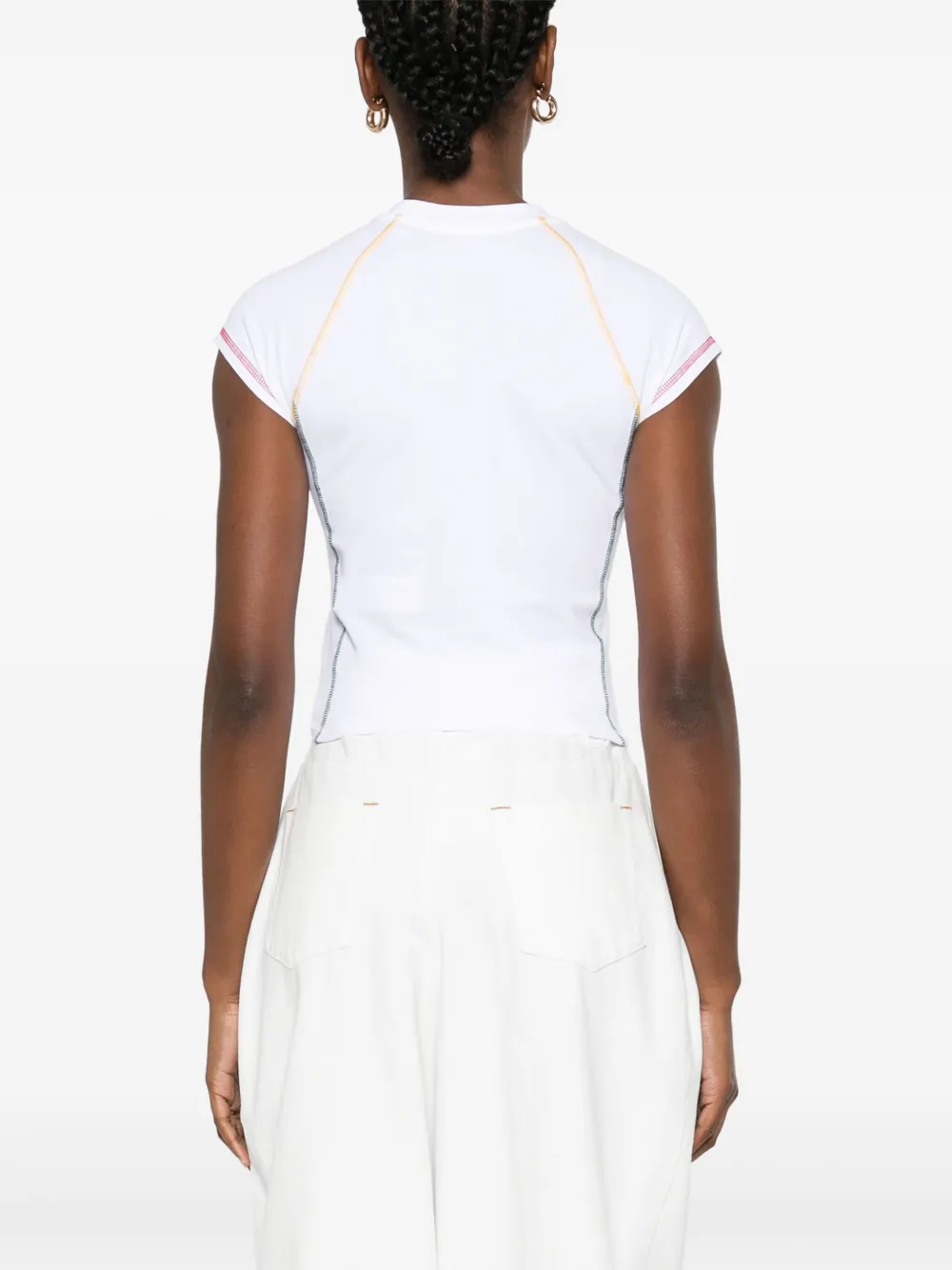 Casablanca T-shirt met raglan mouwen Wit