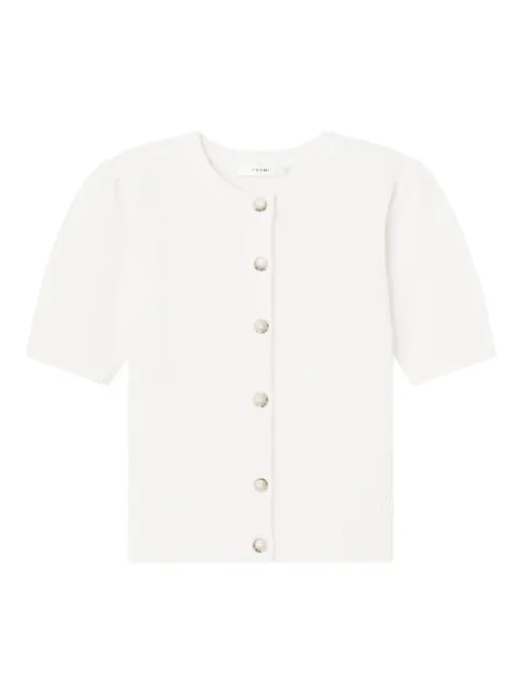 FRAME ribbed short-sleeve cardigan