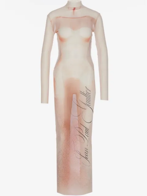 Jean Paul Gaultier mesh long dress