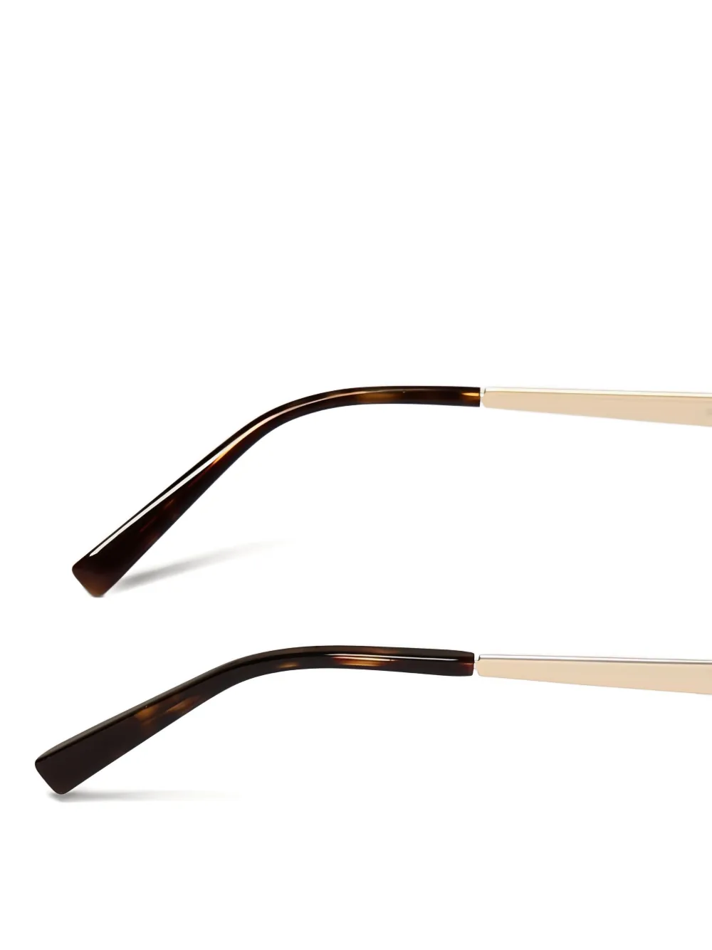 Saint Laurent Eyewear SL 692 zonnebril met ovaal metalen montuur Goud