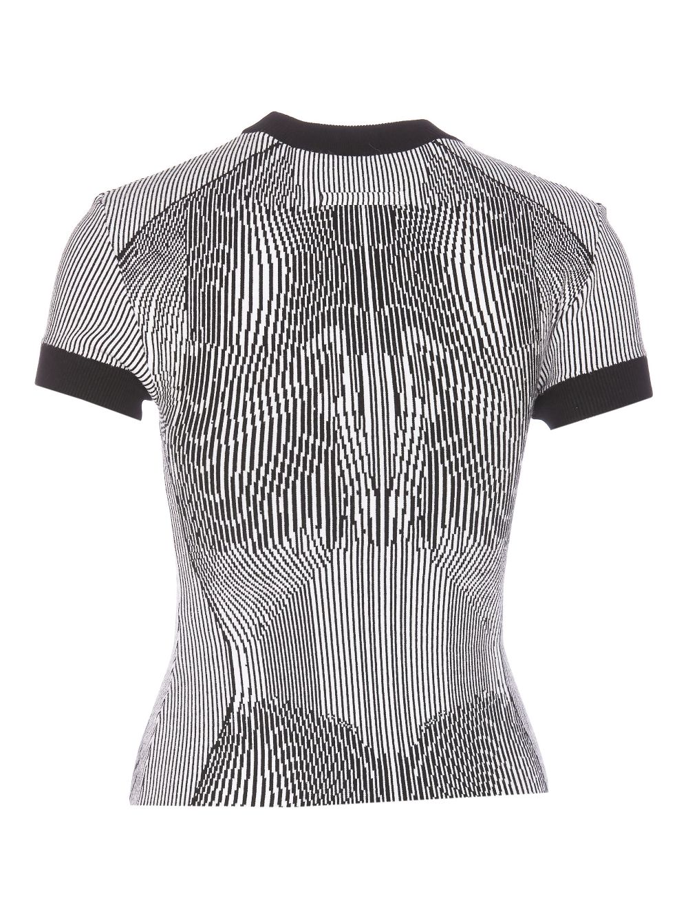 Jean Paul Gaultier Morphing Pinstripes t-shirt - Wit