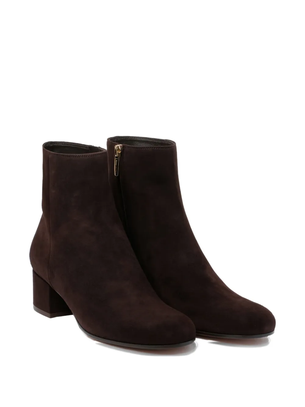 Gianvito Rossi 45 mm Joelle suède leren laarzen Bruin