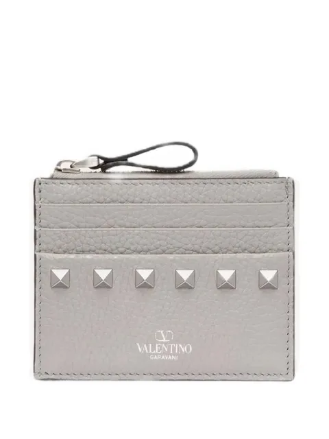 Valentino Garavani stud-embellished zip cardholder