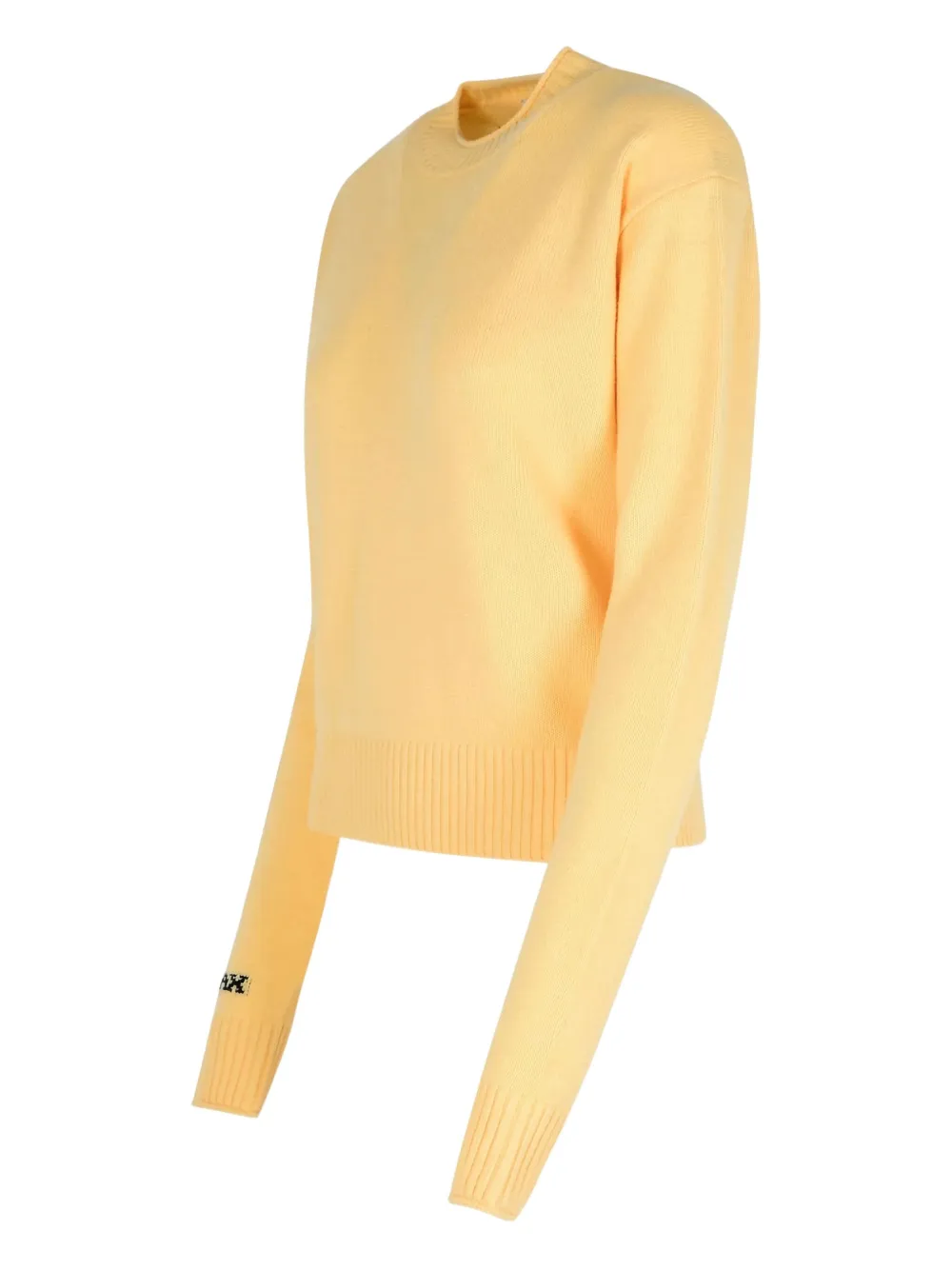 Sportmax Agadir 1234 kasjmier trui met logodetail Geel