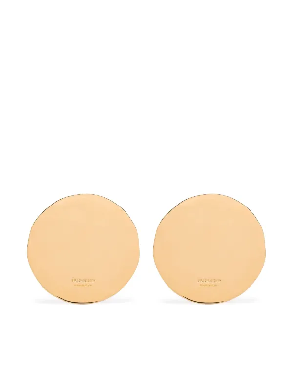 直営店☆JIL SANDER☆SALE! お洒落♪ロゴ ピアス ゴールドトーン Jil Sander ロゴ ピアス | ゴールドトーン | FARFETCH JP