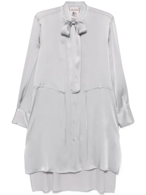 Semicouture tied-neck mini dress