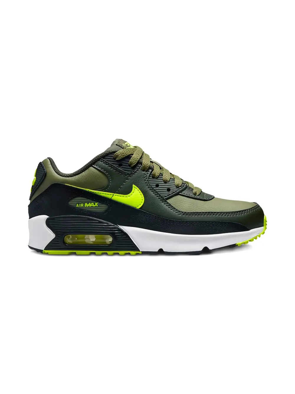 Nike Kids Air Max 90 "Medium Olive Volt" sneakers Green