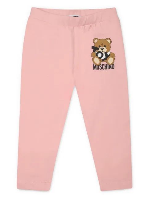 Moschino Kids logo-print trousers 