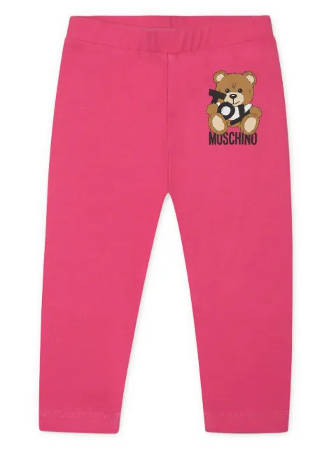 Moschino Kids logo-print trousers 