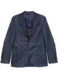 Canali check-pattern blazer - Blue